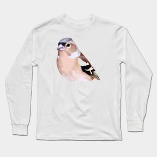 Cute Finch Drawing Long Sleeve T-Shirt